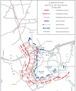 BATTLE OF ATLANTA map