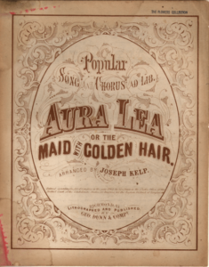 Aura Lea Song 1864