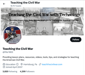 Teaching the Civil War Twitter